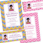 Sweet 16 photo invitation, party favors