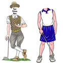 Golf party lifesize cutouts