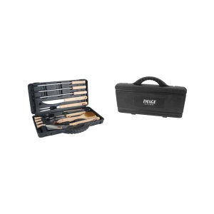 Barbecue grill 12 piece tool set in PVC case.