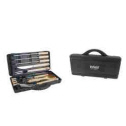 Barbecue grill 12 piece tool set in PVC case.
