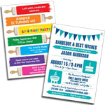 Personalized birthday party invitations, decorations and party supplies