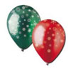 Red and Green Christmas tree balloons