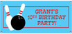 Bowling banner