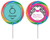 Personalized wedding and shower lollipop favors 