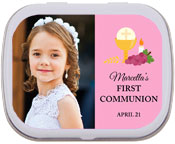 First Communion Mint and Candy Tins