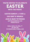 Easter holiday party invitations