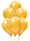 Gold latex balloons