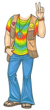 Hippie Boy Cutout