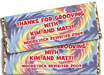 personalized tie dye candy bar wrapper