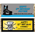 Hockey party theme candy bar wrappers