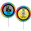 Hockey party theme lollipops