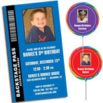 Personalized photo birthday party favors and invitations