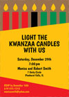 Kwanzaa holiday party invitations