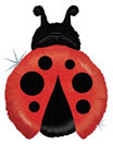Ladybug mylar balloon