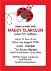 Sweet Ladybug theme birthday party