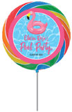 Graduation pool party custom lollipops