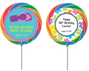 Luau and Beach theme lollipops