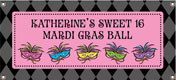 Personalized Mardi Gras Banners