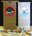 Personalized bar and bat mitzvah party favor bags