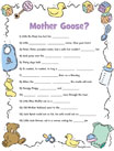 Mother Goose Baby Shower Game