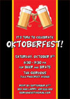 Oktoberfest theme party holiday invitations
