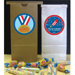 Patriotic holiday party favor bags