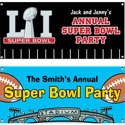 Super Bowl party banners