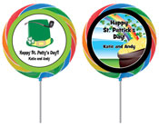 St. Patrick's Day lollipop favors