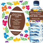 Luau theme Super Bowl invitations
