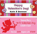 Custom Valentine's Day theme banners