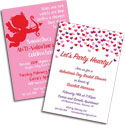 Custom Valentine's Day Theme Invitations