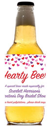 Valentine's Day Beer Bottle Labels