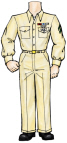 Marine Casual Uniform Custom Cutout
