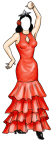 Flamenco Dancer Custom Lifesize Cutout