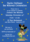 Fiesta Personalized Bar Bat Mitzvah Theme Invitation