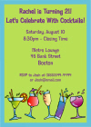 Cocktail Party Theme Invitation