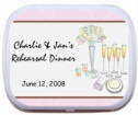 Personalized Rehearsal Dinner Mint Tins and Candy Tins, Bridal Shower Candy, Mints,  Favors