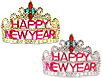 Happy New Year Tiara, New Year's Party Hats and Tiaras