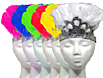 Glitter & Feather Tiara, New Year's Party Hats and Tiaras