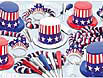 Patriotic Kit For 25, New Year's Party Kit, Hats, Noisemakers, Streamers, Tiaras   