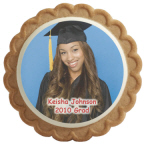 Vanilla Custom Graduation Photo Cookie