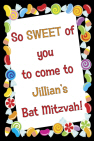 Personalized Candy Theme Welcome Sign