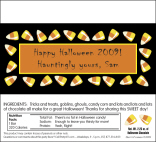 Personalized Halloween Candy Bar Wrapper
