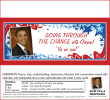 Barack Obama Inauguration Party Candy Bar Wrapper