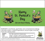 Custom St. Patrick's Day Candy Bar Wrapper